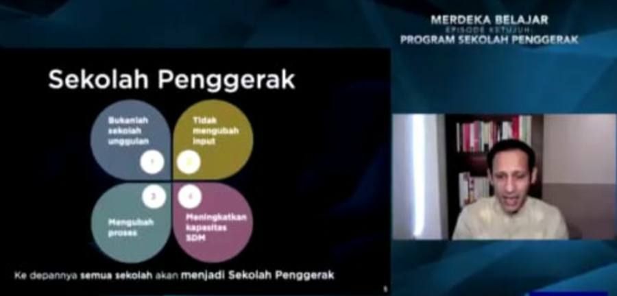 Merdeka Belajar Episode 7 Diluncurkan, Mendikbud Nadiem: Sekolah Penggerak Wujudkan Visi Pendidikan Indonesia