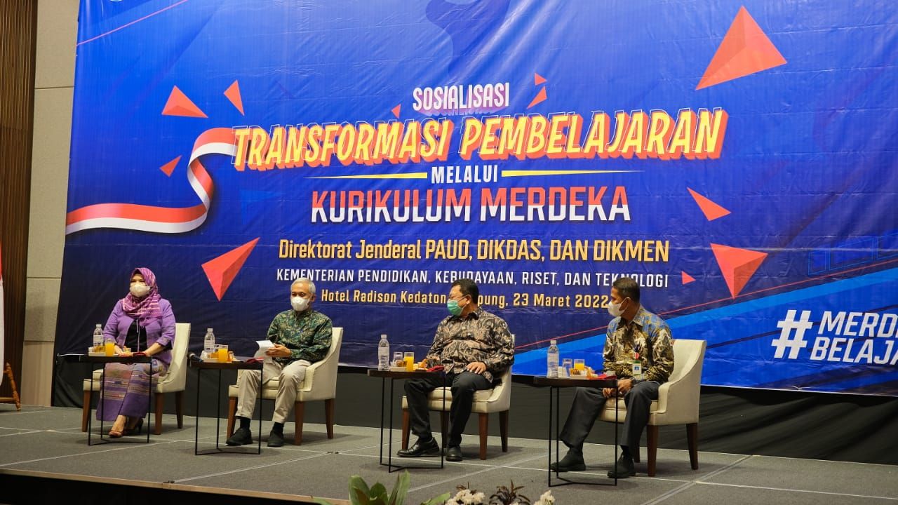 Semangat Kemendikbudristek Pulihkan Learning Loss Melalui Sosialisasi Kurikulum Merdeka Di Bandar Lampung