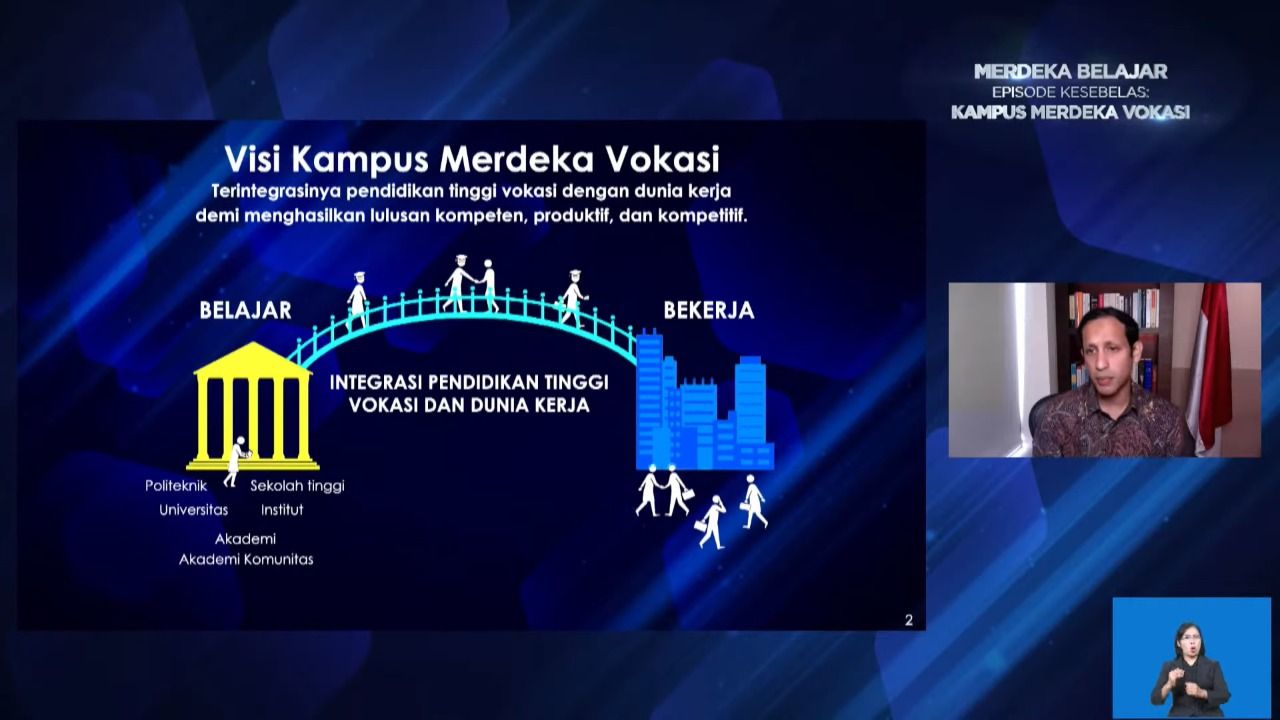 Merdeka Belajar 11: Kampus Merdeka Vokasi Integrasikan Pendidikan Tinggi Vokasi dengan Dunia Kerja