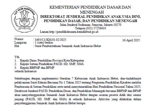 Surat Pemberitahuan Lomba SAIH 2025